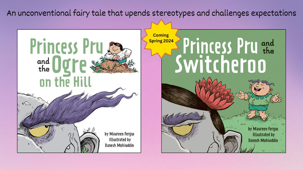 owlkids's tweet photo. Princess Pru is strong-willed and empathetic. PRINCESS PRU AND THE OGRE ON THE HILL is a reminder that we must look beyond our prejudices. PRINCESS PRU AND THE SWITCHEROO (Apr 15) is a fun take on the saying, “the grass isn’t always greener on the other side” #nationalprincessday https://t.co/l90Haektrt