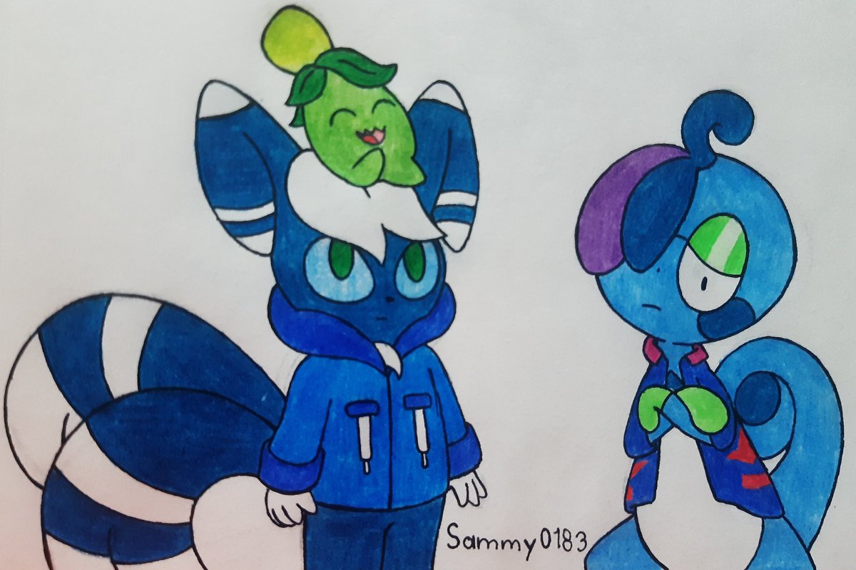 Winslow_83's tweet image. Team Starlight
The Members Lucas(Drizzile), Sammy and Green(smoliv).
#Meowstic 
#Drizzile
#Pokemon
♥️ and 🔁 appreciated
