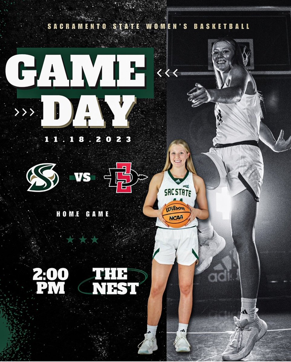 𝙎𝘼𝙏𝙐𝙍𝘿𝘼𝙔 𝙃𝙊𝙊𝙋𝙎 𝘼𝙏 𝙏𝙃𝙀 𝙉𝙀𝙎𝙏! Rain got you down? Join us in The Nest for some hoops as the Hornets host San Diego State at 2 pm! 🆚️ San Diego State 📍 Sacramento, CA (The Nest) 🕑 2 PM 📊 statb.us/b/490118 🖥 @ESPNPlus (es.pn/47XqiJR)