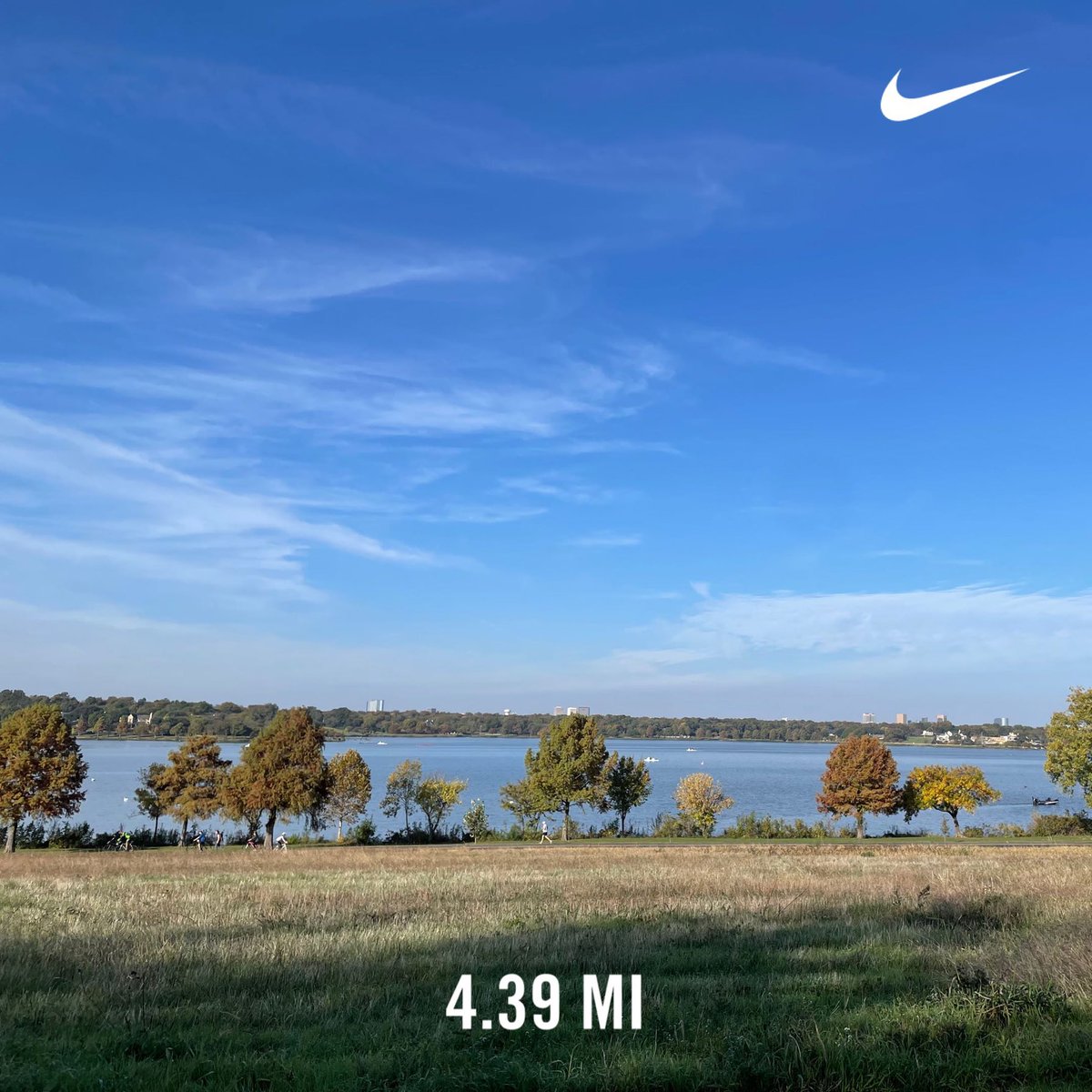 Beautiful morning run today. The weather was perfect.