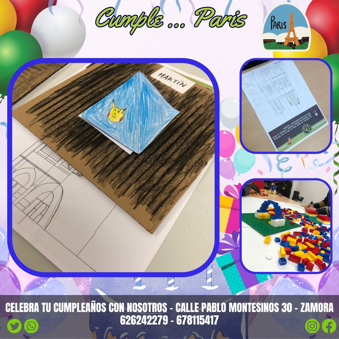 mini2ac's tweet photo. 🎂🎉 Cumple de hoy .... París 🎉🎂
Un viaje construyendo que hemos tenido hoy!! Gracias a los papis por la confianza y a los niñ@s por su implicación :)
¿Y tú no sabes aún donde celebrar tú cumple? - Se puede aprender jugando
#mini2ac #cumples #cumples #zamora #cumplesmini2ac https://t.co/QC7xUqBQjJ