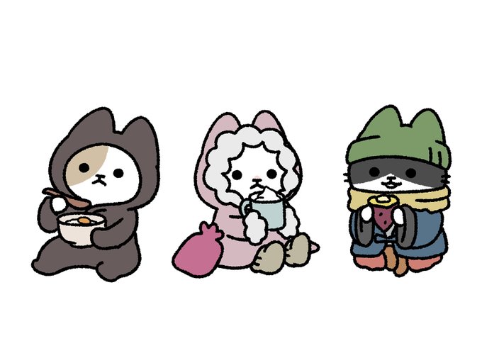 寒い夜の猫