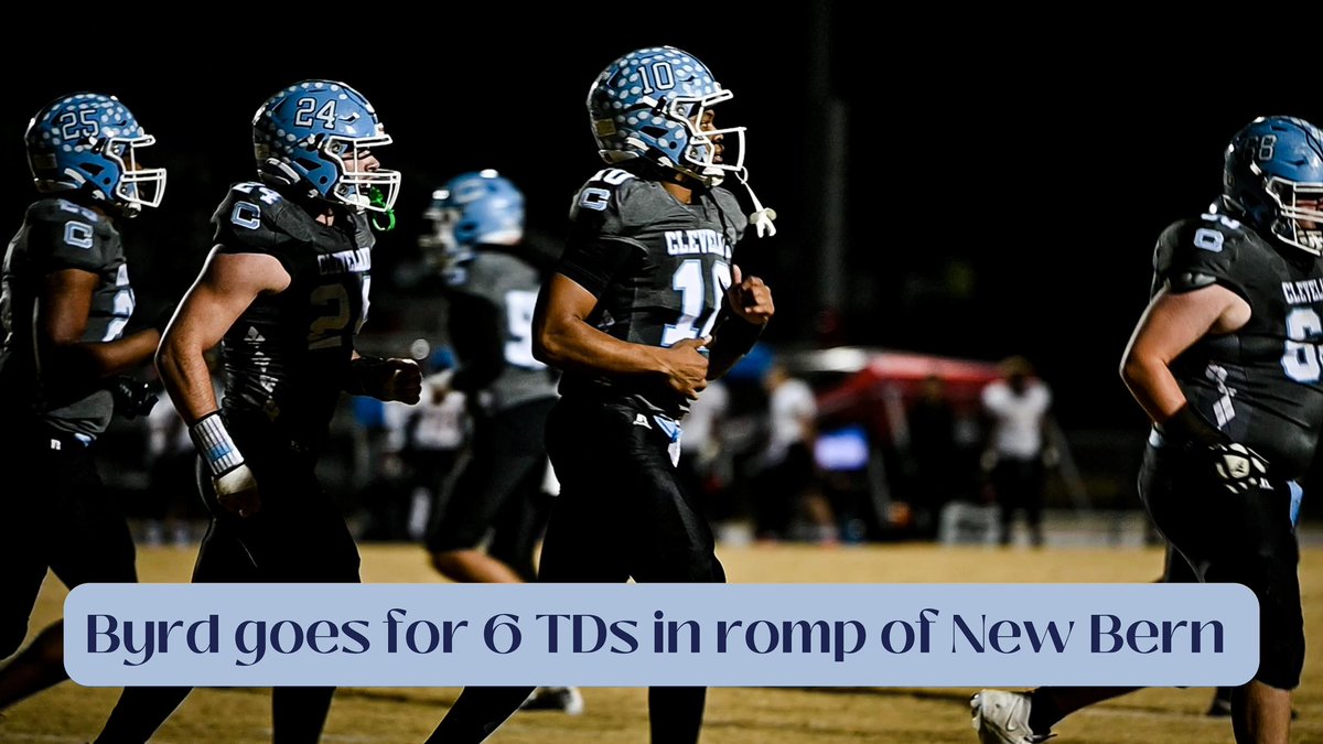 Cleveland rolls over 2022 4-A NCHSAA championship game winner New Bern in third round!
youtu.be/f38rFEEC1iY