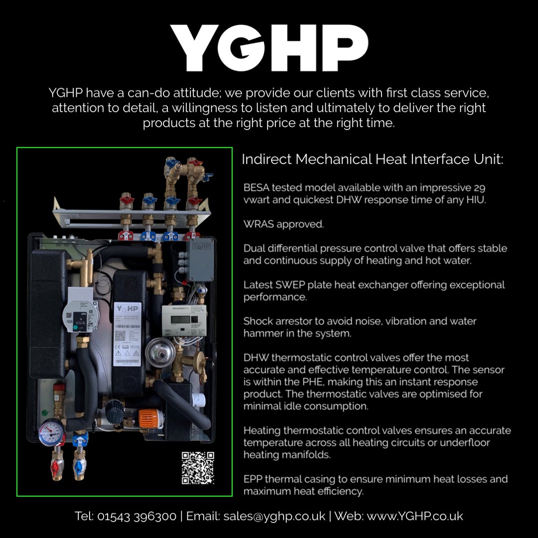 YGHP Heat Interface package offer unparalleled value for high performance and long life heating and hot water equipment.

Available with 5, 7 and lifetime warranty to ensure hassle free operation for developer and home owner. 

#YGHP #HIU #Heatinterfaceunit #Efficiency #NetZero