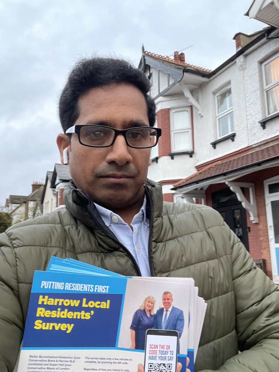 Another busy day -started with campaign session in Rayners Lane with @OBrienSusan our mayoral candidate and my friend and GLA candidate @StefanVoloseni1 . The rest of the day distributing Stefan survey leaflets in Marlborough Ward. @HEConservatives @HarrowWestCA @HAConservatives