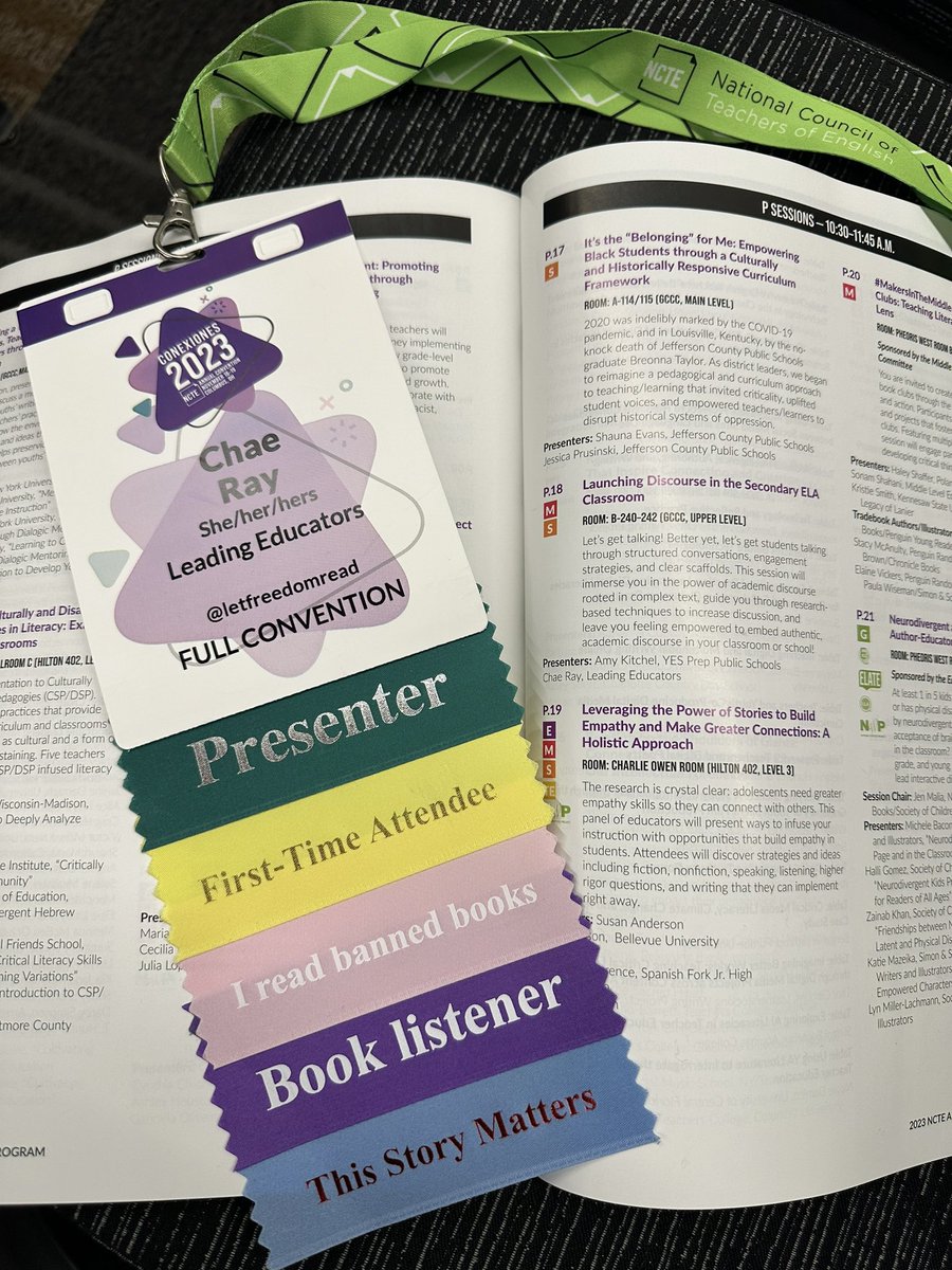 MrsRay_NBCT's tweet photo. It’s feeling a bit surreal, but this is happening! If you’re at @ncte , I’d love to hang out with you tomorrow morning! https://t.co/B0JFxXkWug