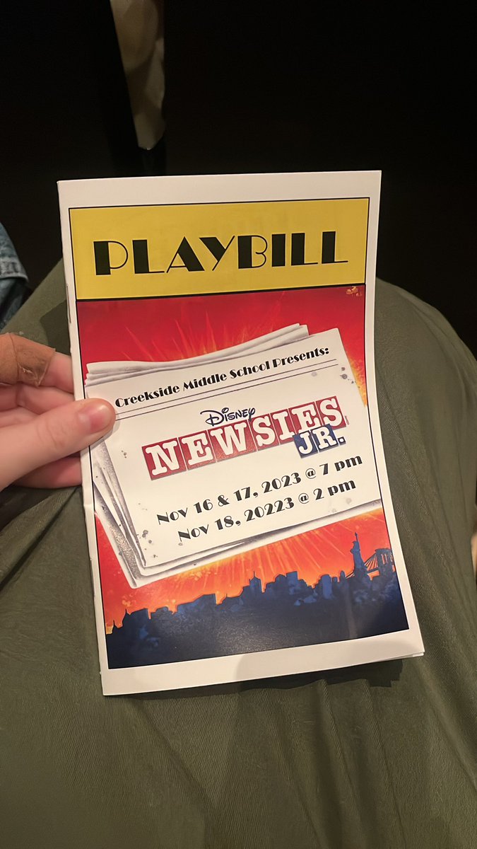 Ready for <a href="/CreeksideMS/">Creekside MS</a> Newsies!