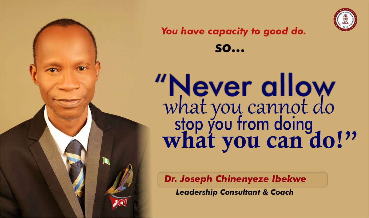 JosephCIbekwe2's tweet image. Do what you know is right, no matter how insignificant it might seem.

#Dogreatthings 
#makeimpact
@SimFubaraKSC 
@ChannelsTV