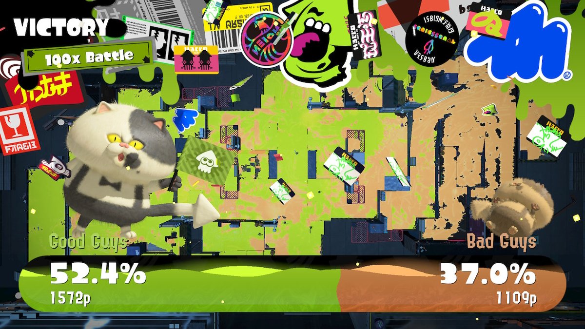 yigakorok's tweet photo. first ever 100x! #Splatoon3 #NintendoSwitch https://t.co/Hk7d2o3YPc