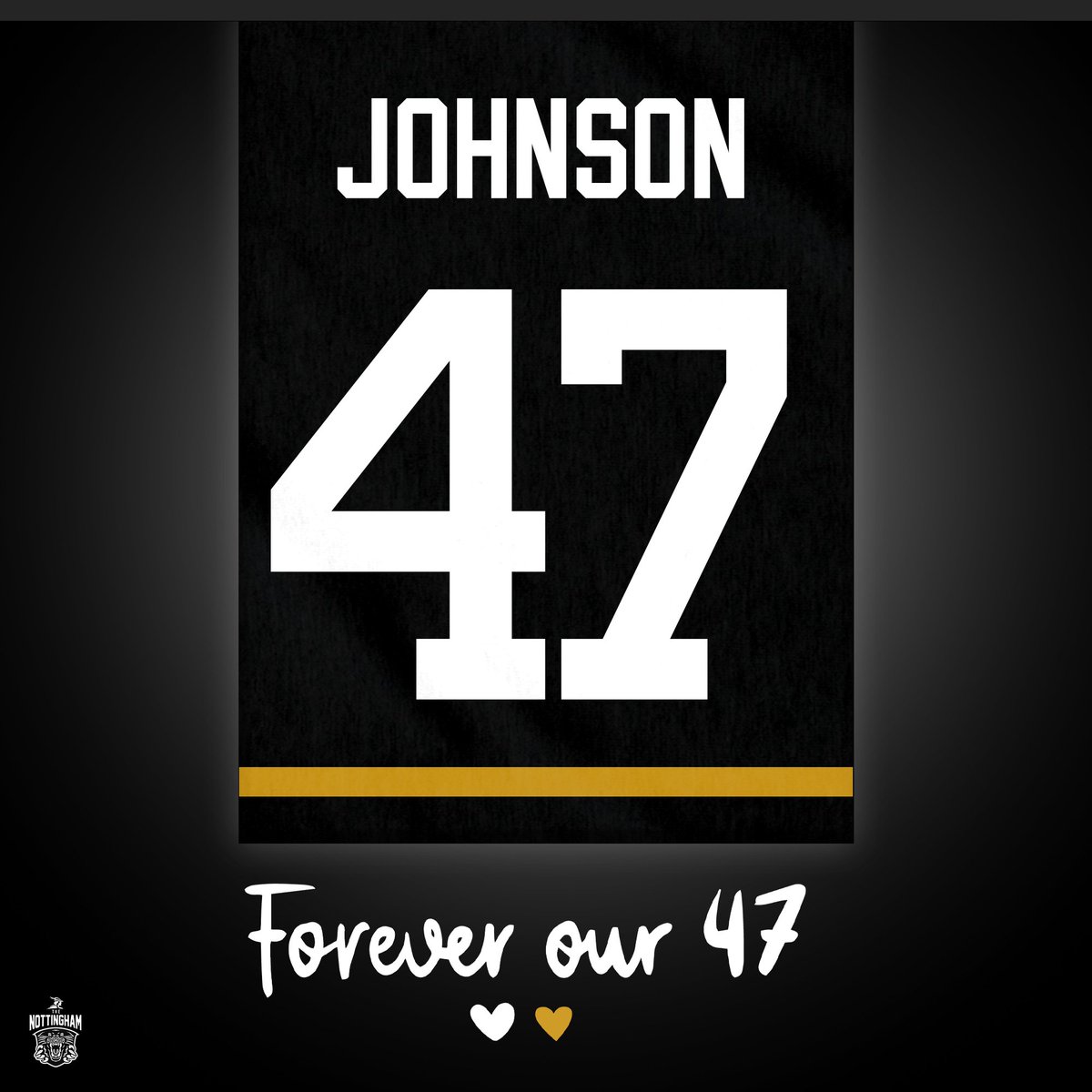 We are humbled to announce that we will be retiring Adam Johnson's #47 jersey. Forever our 47💛