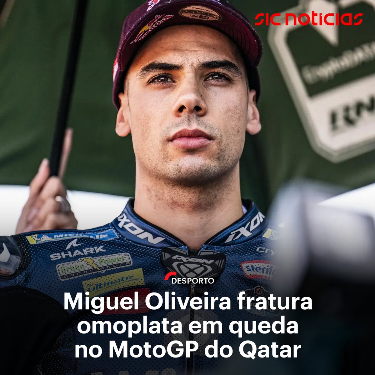 Miguel Oliveira fratura omoplata em queda no MotoGP do Qatar - SIC