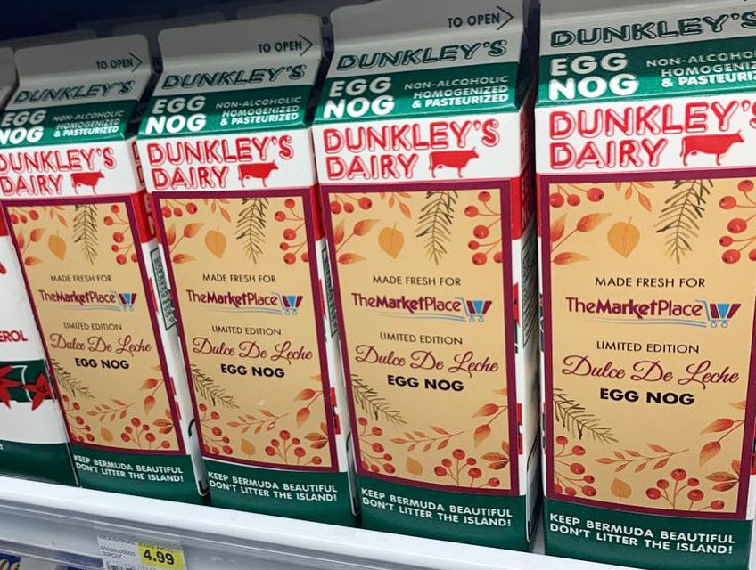 MarketPlaceLtd's tweet photo. We said keep those cups ready! 

Introducing the limited-edition Dulce de Leche eggnog, a delightful collaboration with Dunkley’s Dairy. Get ready to savour the season! https://t.co/FgvSps40fS