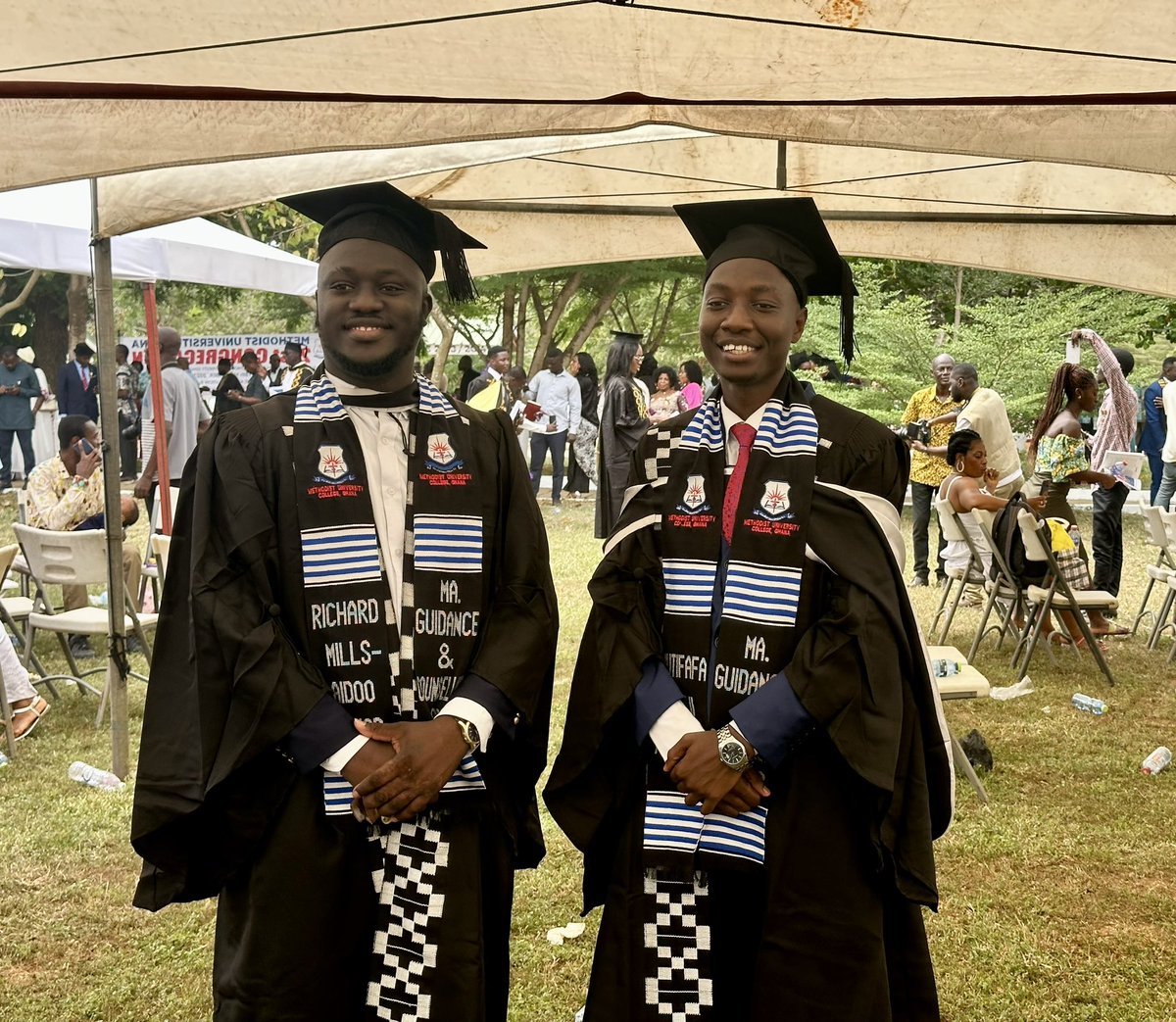 🎓 Today, we are celebrating Nutifafa & Richard's MSc Graduation! From Zomujo Peer Counsellors to MSc in Guidance and Counselling at Methodist University College—no prior psych background, just pure dedication! 🚀 #Zomujo #MentalHealth #Graduation #CommunityImpact 🎉