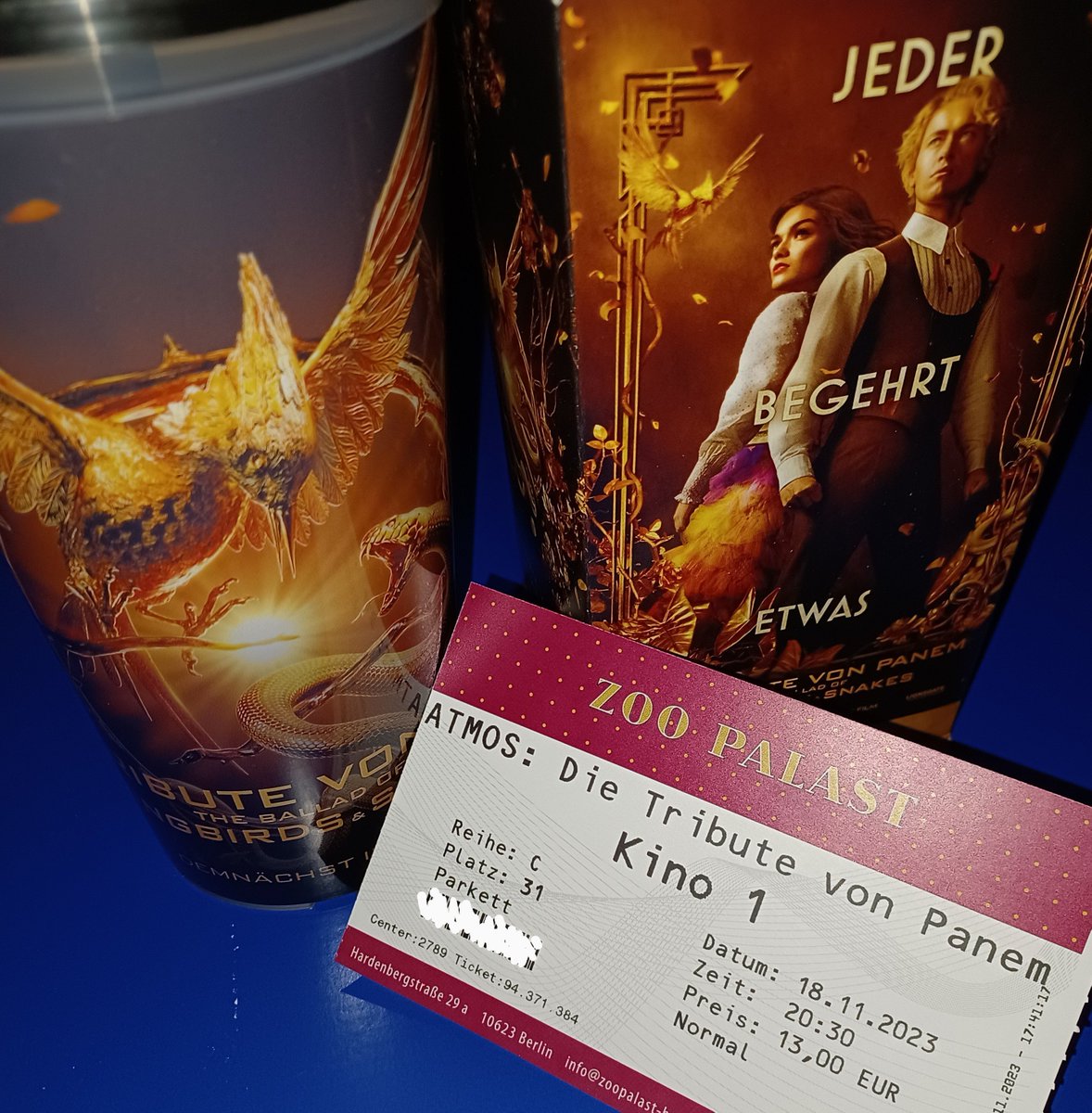 XShipper's tweet photo. № 4, watching #TheHungerGames #tbosas for the 4th time. And tonight at the #ZooPalast where there was the #worldpremiere of #TheBalladOfSongbirdsandSnakes https://t.co/1c5zzYGSOS