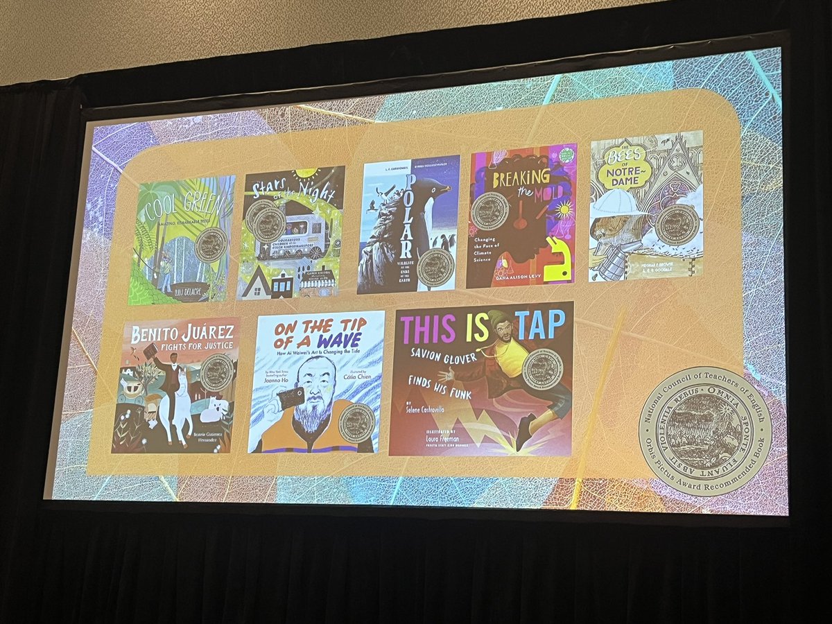 S_Rodriguez12's tweet photo. #NCTE23 Orbis Pictus Outstanding Award for nonfiction 2024 Recommended books. https://t.co/4Comxz7D08