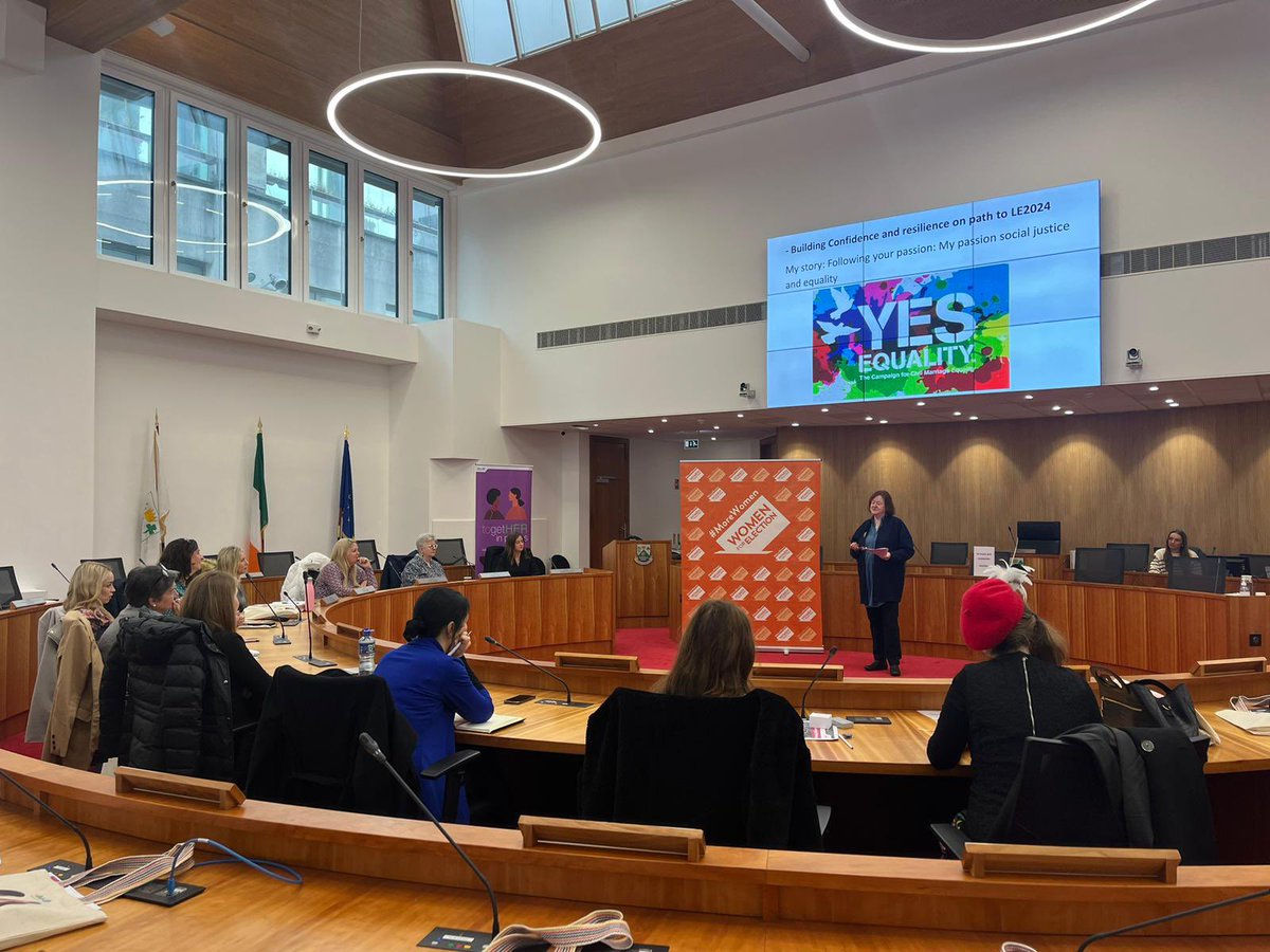 women4election's tweet photo. A brilliant day in @dlrcc for #GetEquipped with women full of ambition and enthusiasm for #LE24 🗳️
We are here to support you in any way we can. So be sure to get in touch with us if you’re a woman involved in politics at any level
📧hello@womenforelection.ie https://t.co/OxMyBCJVIL