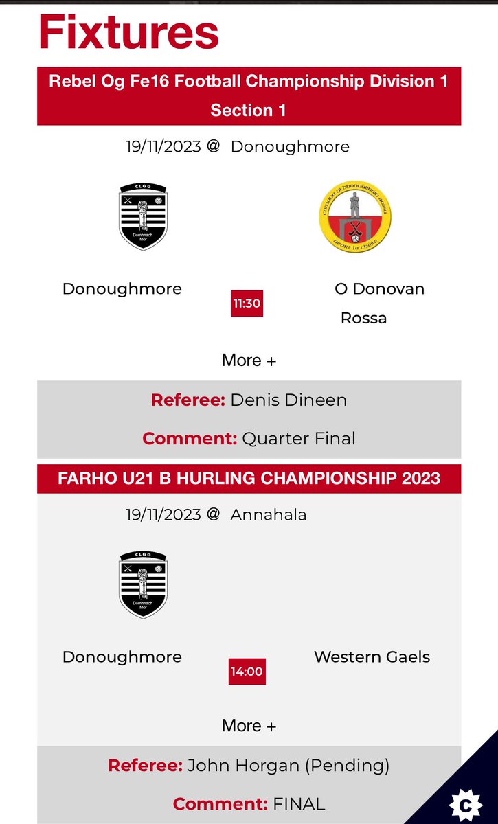 Donoughmore GAA tweet media
