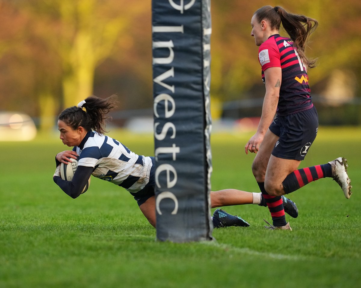 A close and hard fought game in the @Scotlandteam  Women's Premiership finished @HeriotsRugby 24 @Cougars_wrfc 17

@RugbySco @happyeggshaped @rugbypeoplenet