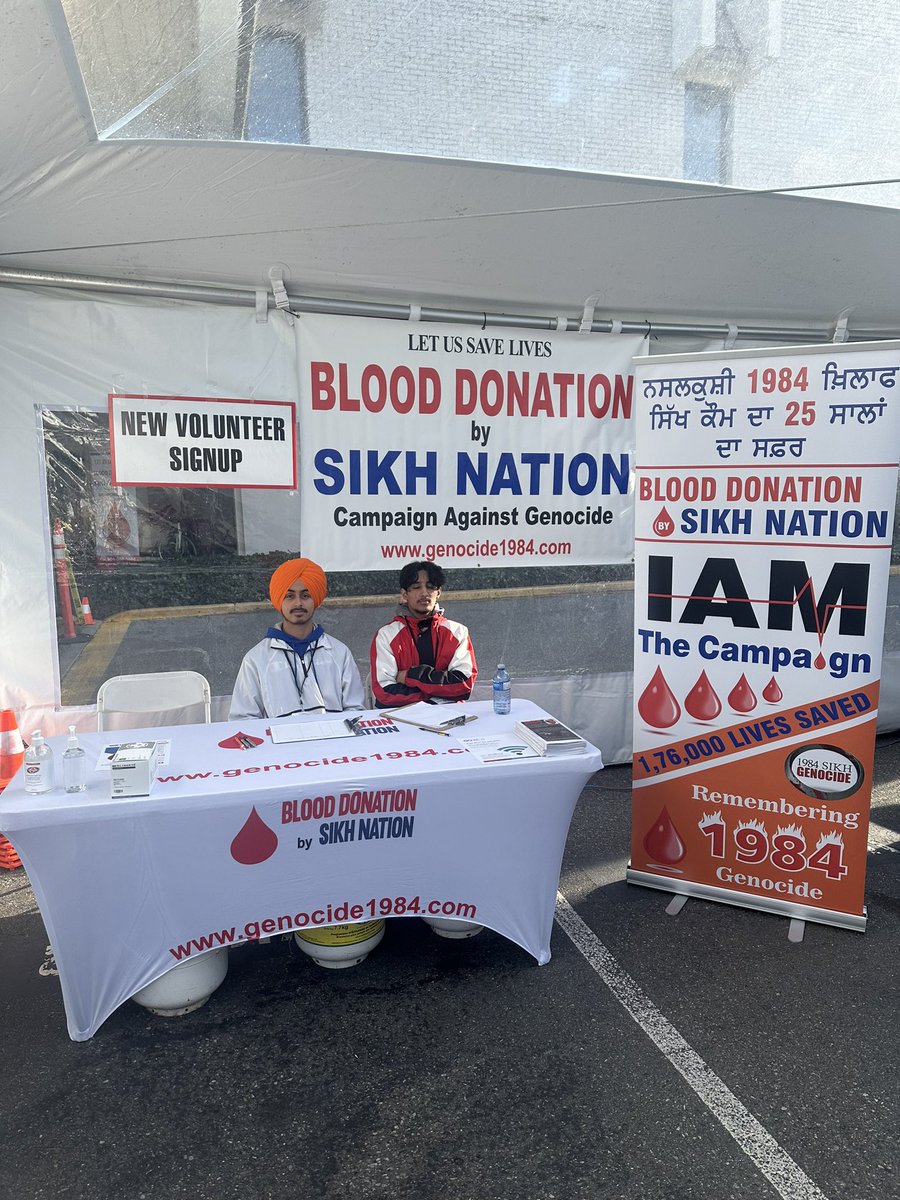 Campaign1984's tweet photo. 25 years of saving lives in memory of lives lost in Nov 1984 Sikh Genocide
Vancouver campaign 2023 https://t.co/FVCBgucvrB