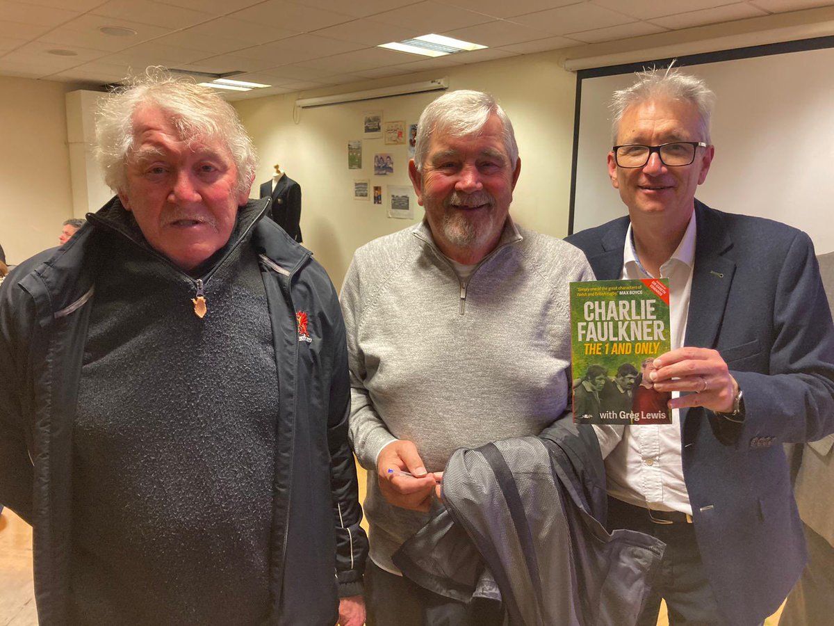 gregjlewis's tweet photo. Big honour to have Graham Price and Bobby Windsor at Charlie’s book launch. Wouldn’t have been the save without them. #the1andonly #pontypoolfrontrow https://t.co/LD4bWSz4nQ