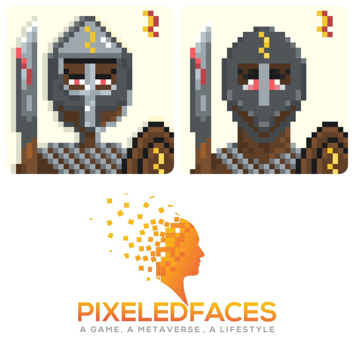 For those who are still with us: before and after the latest update... One of the upcoming gladiators
#pixeledfaces