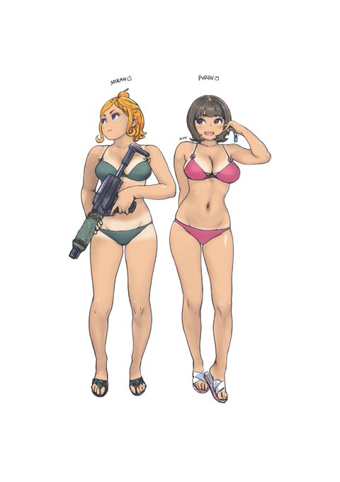 ところで、どうしてぷりんPVCフィギュアのオプションにみかんヘッドが付くのかというと、みかんはぷりんの身体を元に誕生しているから(身体は基本同じ)。 