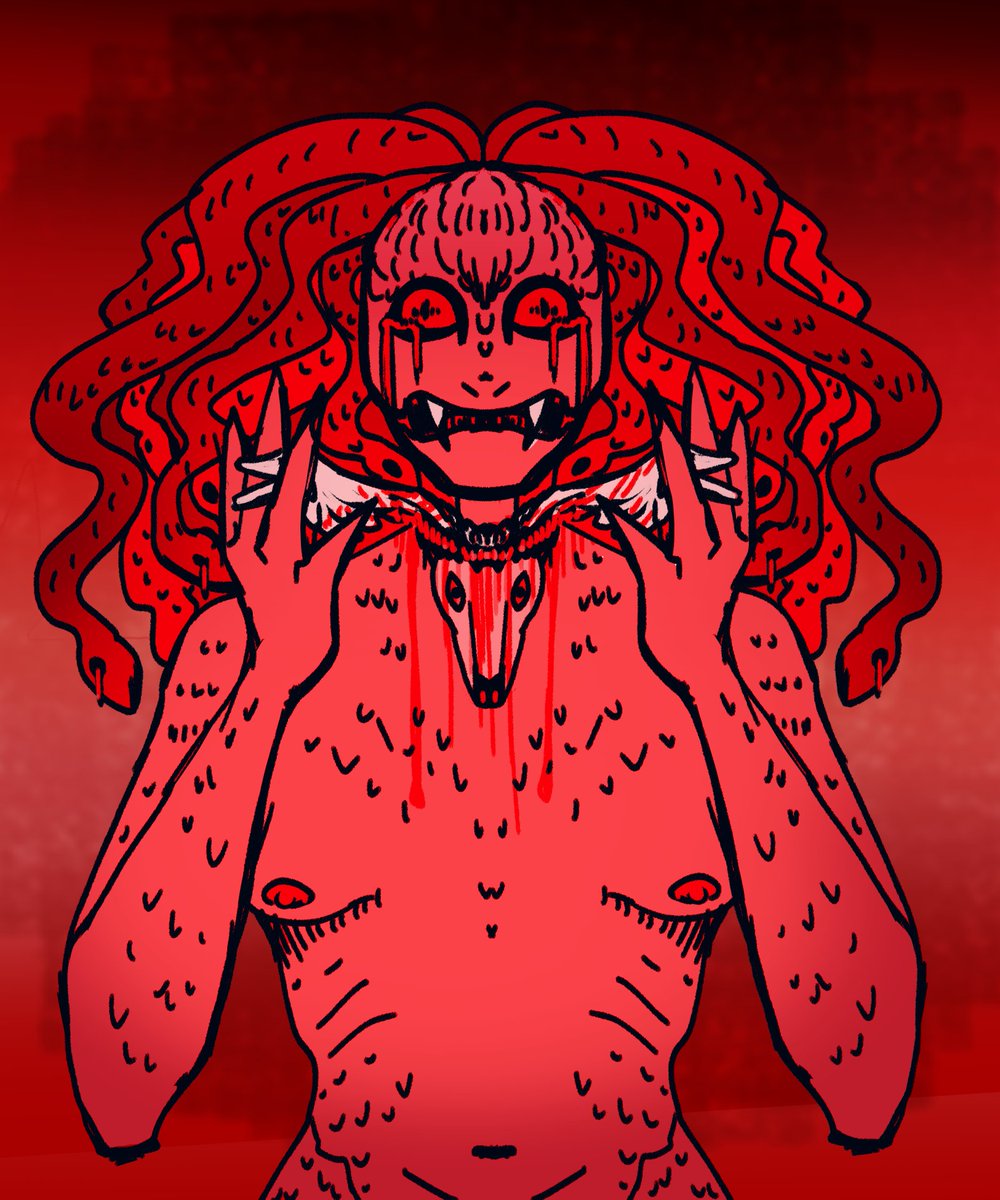 [nudity/blood cw]

The death of Medusa and the birth of Pegasus 

#huevember day 9