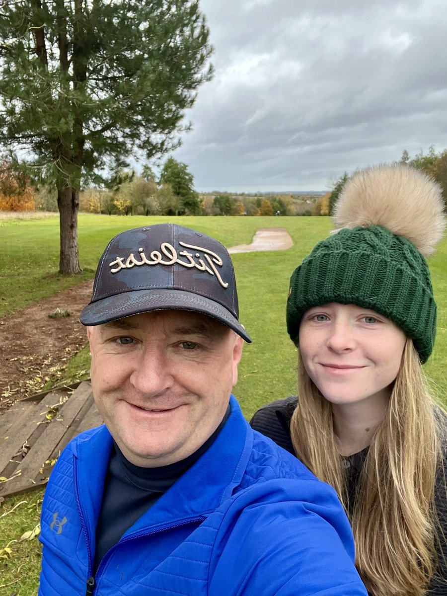 ellie_w_golf's tweet photo. It was good to get some course time in today although we’ve had so much rain, the course was so wet. Nice to get out though to try out swing changes and to play 9 holes with my Dad #toomuchrain #9holes #golfwithdad #swingchanges #golfcourse #golfswing #rain https://t.co/FvXH99Q7Kx