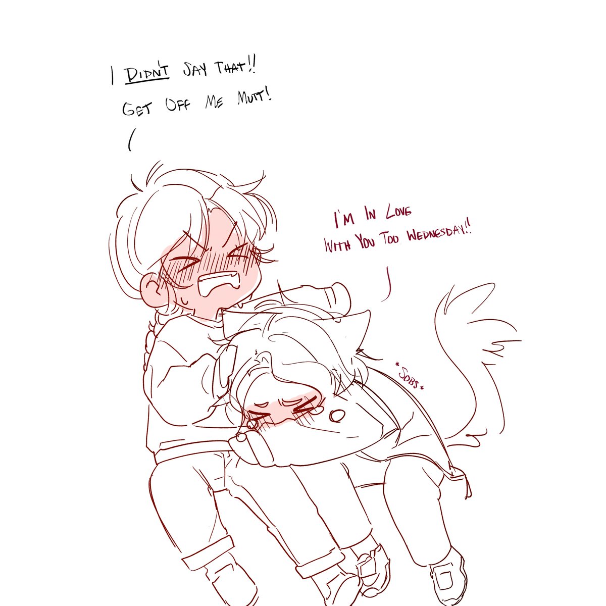 avoorki's tweet photo. i think that counts as a confession 
#wenclairfanart #wenclair #wlw #wlwart #wednesday #enid #wednesdayandenid https://t.co/BxYdmQQANV