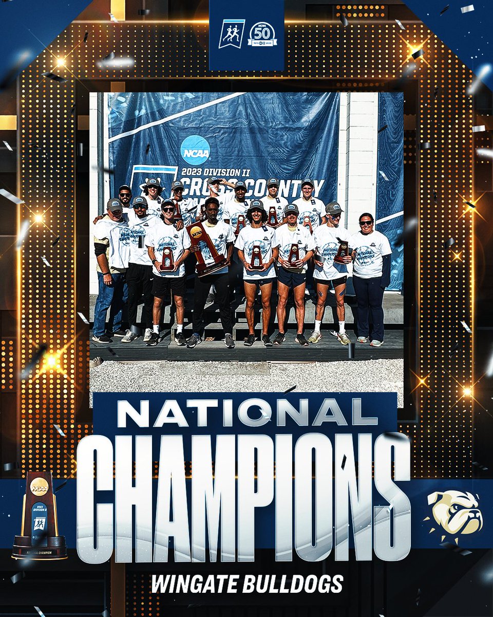 NCAA Division II (@ncaadii) on Twitter photo 2023 CHAMPIONS
<a href="/Wingate_XCTF/">Wingate Track & Field and Cross Country</a> are the 2023 #D2MXC Champions with the win scoring 70 team points‼️
#MakeItYours 2023 CHAMPIONS
<a href="/Wingate_XCTF/">Wingate Track & Field and Cross Country</a> are the 2023 #D2MXC Champions with the win scoring 70 team points‼️
#MakeItYours