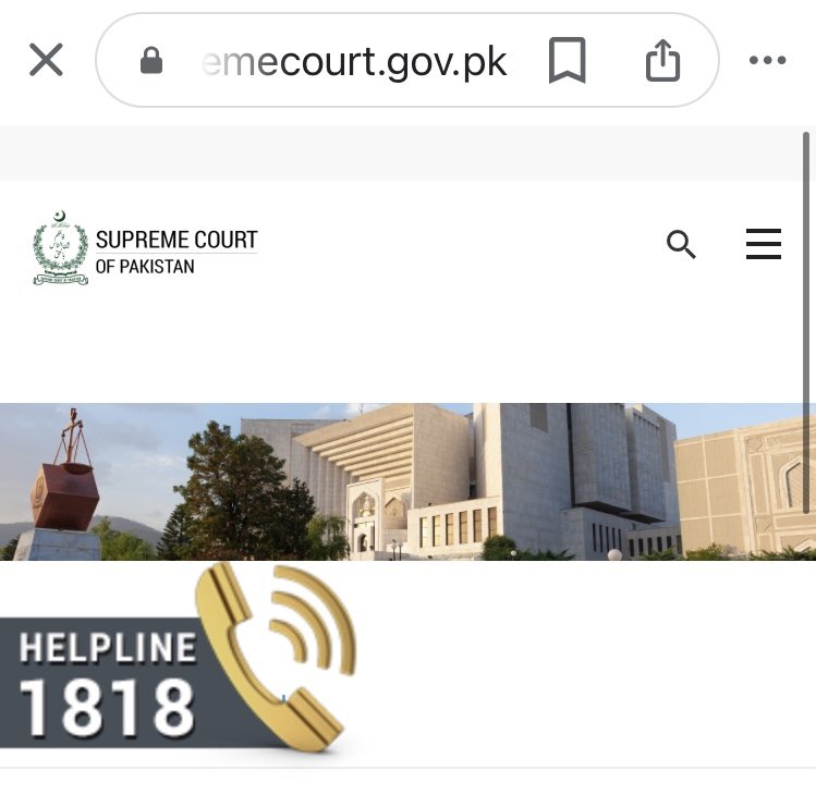 IHameedQ's tweet photo. #معصومانہ_سوال 

Dear #ChiefJusticeofPakistan, can an ordinary Pakistani call the helpline 1818 given on #SupremeCourtofPakistan’s website to get justice? or this option is only for #Shareefs 
❤️🇵🇰

#IstandwithRuleOfLaw https://t.co/IYYjrrySI9