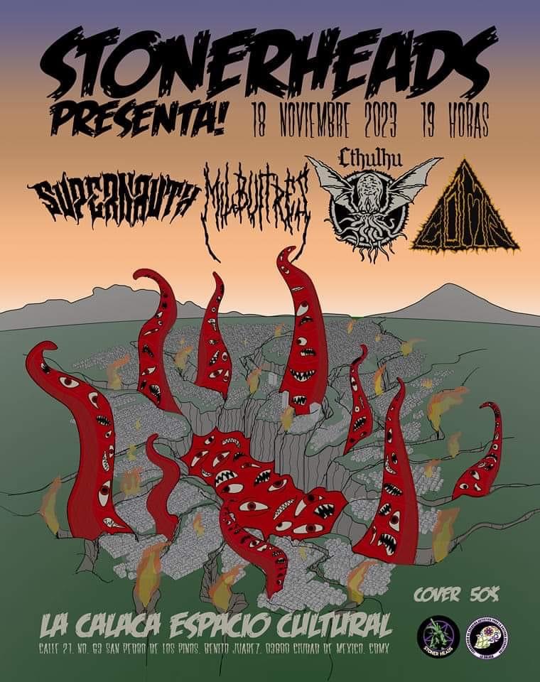 BBeat105's tweet photo. Acá los conciertos para hoy, 18 de noviembre:

- Stoner Heads Presenta a #Supernauth, #Milbuitres, #Cthulhu y #Coma en #LaCalacaEspacioCultural

- En el #DensoRock, #BuryMeInTheDesert, #Oracle, #Solanhum  y #SatánicoPandemonium.

En cuál los veremos?

#StayBlast
#BlastBeat105 https://t.co/7h0gAArQ9Q