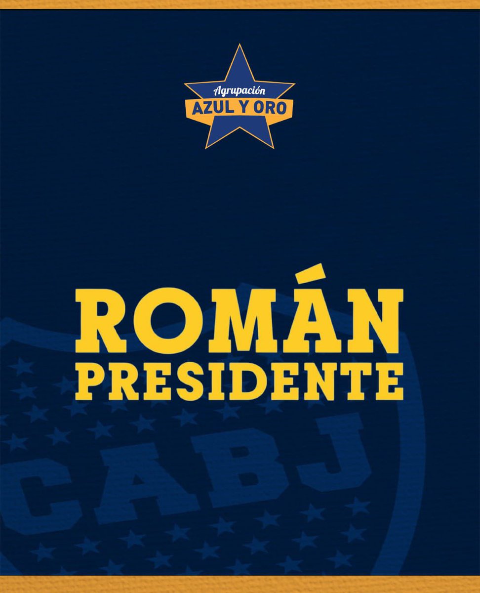 Comunicado oficial de la Agrupación Azul y Oro en total apoyo a Juan Román Riquelme como presidente de Boca Juniors. #SiempreconRoman #EleccionesenBoca