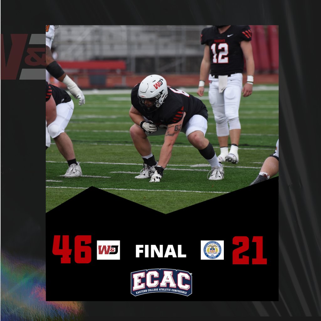 Football: W&amp;J takes the <a href="/ECACSports/">ECAC Sports</a> James Lynah Bowl by a 46-21 score! 

W&amp;J finishes the season at 9-2 overall!

#PrezPride #d3fb