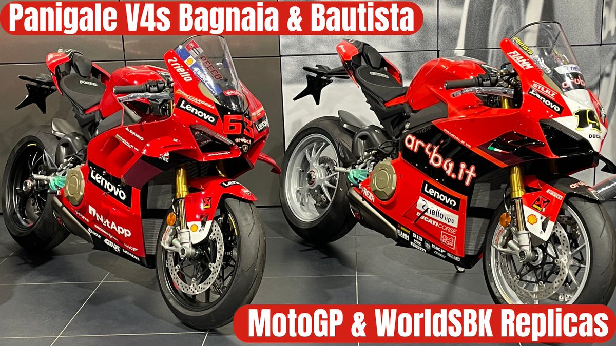 Projectmoto58's tweet photo. Panigale V4s Bautista &amp; Bagnaia MotoGP &amp; WorldSBK Replica's, Limited  Ed... https://t.co/WYajbOVBON via @YouTube #MotoGP #worldsbk https://t.co/0CasUmZ5E9