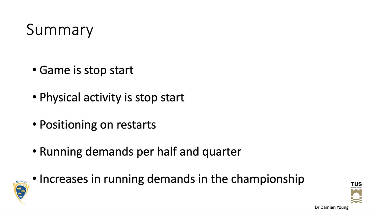 DamienYoung01's tweet photo. Summary of the key points covered today. 

@GaaClare @OfficialCorkGAA @Kerry_Official  @LimerickCLG @TipperaryGAA @WaterfordGAA @officialgaa @gaalearning @TUSSportCourses https://t.co/df0rHIxnVV