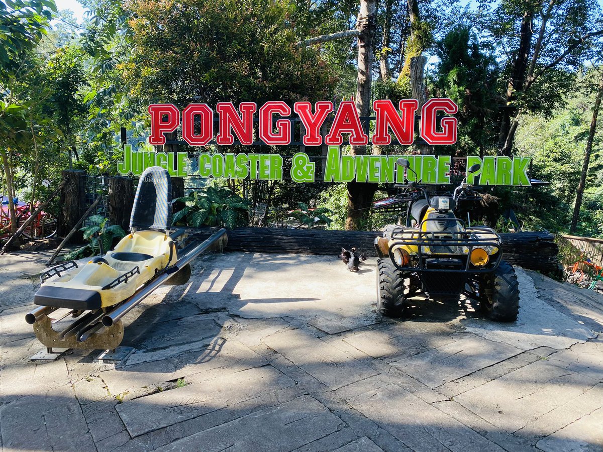 CoastersWide's tweet photo. Pongyang Adventure Park is a fun park situated on the mountains of Chiang Mai a mountainous City in Northern Thailand. Jungle Coaster was a ton of fun. I was disappointed with the Butterfly considering it cost the same as the Alpine Coaster. 
#Thailand #Weigand #CredLife https://t.co/8Hq5CQOSpy