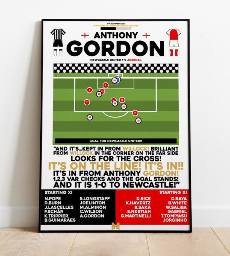 ToonPolls's tweet photo. I’ve teamed up with @MezzalaDesigns to giveaway 2 x framed prints of Anthony Gordon's Winner v Arsenal!⚫⚪

To Enter: 

🤝Follow @ToonPolls &amp; @MezzalaDesigns 

🔄RT 

Each 200 RT’s unlocks a BONUS NUFC giveaway!! 

➡️https://t.co/OyOgDwaZE9 

Winner announced Tuesday. #NUFC https://t.co/dLzdMUcQw2