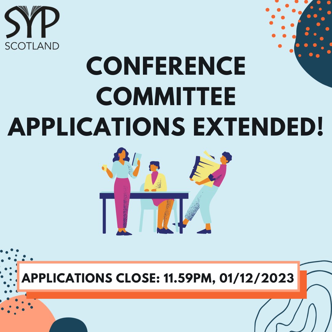 The application deadline for our conference committee has been extended to December 1st! You can find the application form on our Linktree in our bio 📚