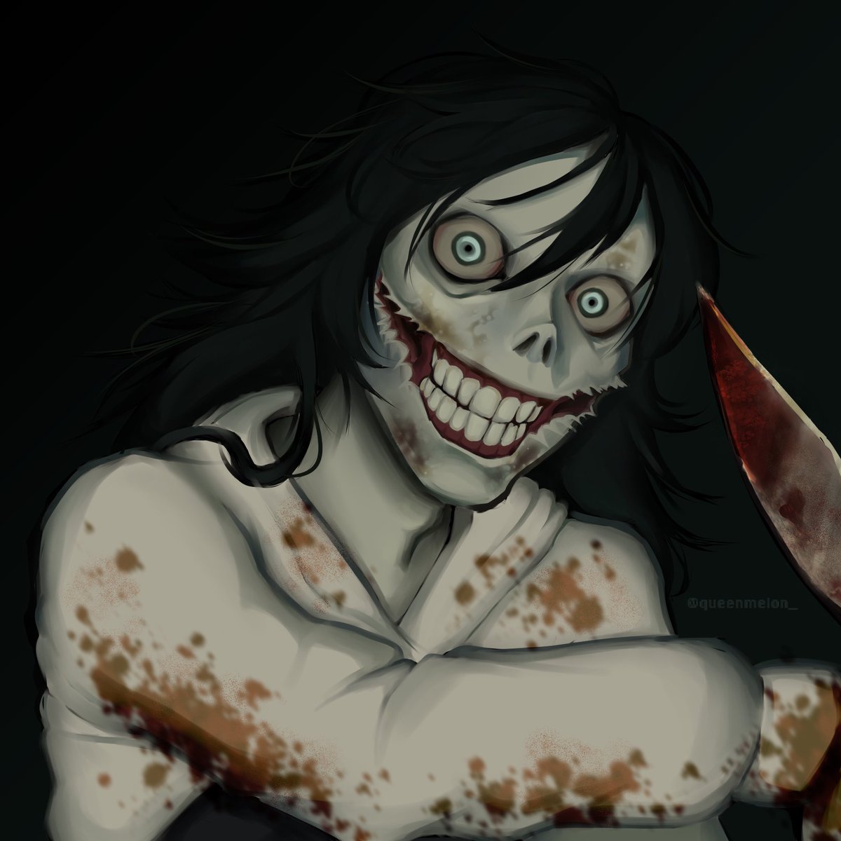 Jeff the killer fanartttt !! #jeffthekiller #creepypasta #horrorart #digitalart #smallartist #illustration #fanart #ArtistOnTwitter #ArtistOnX #huion #latinoartist