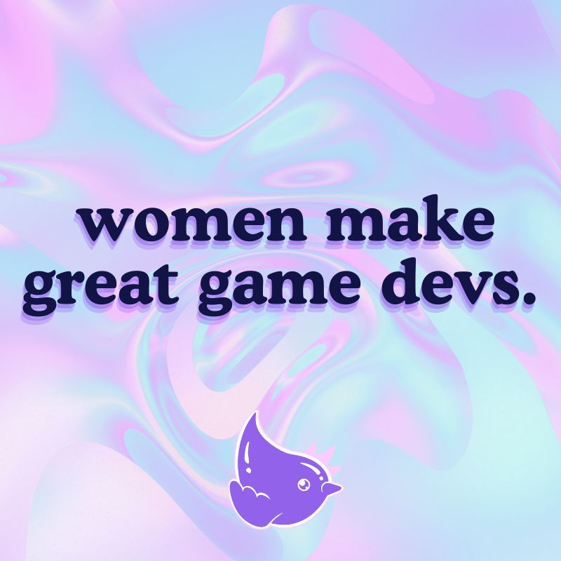 RT and/or like if you agree, comment if you disagree so we note you ✍️ 
💧 🐦 
#womeningames #gamedevs