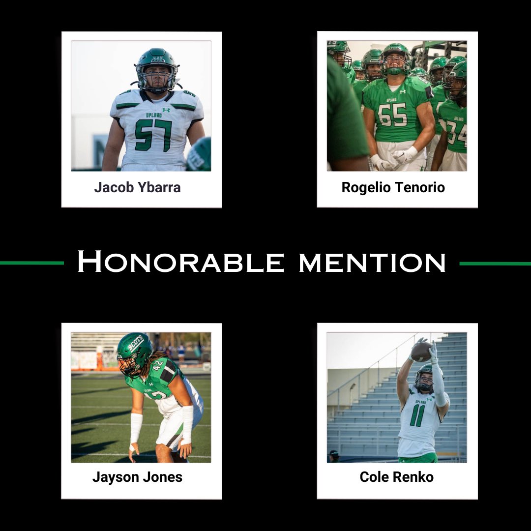 Congratulations to the Upland players who made the All Baseline League Team. Very proud. PTR &amp; Go Scots. <a href="/UplandUnifiedSD/">Upland Unified School District</a> <a href="/AthleticsUpland/">Upland Athletics</a>