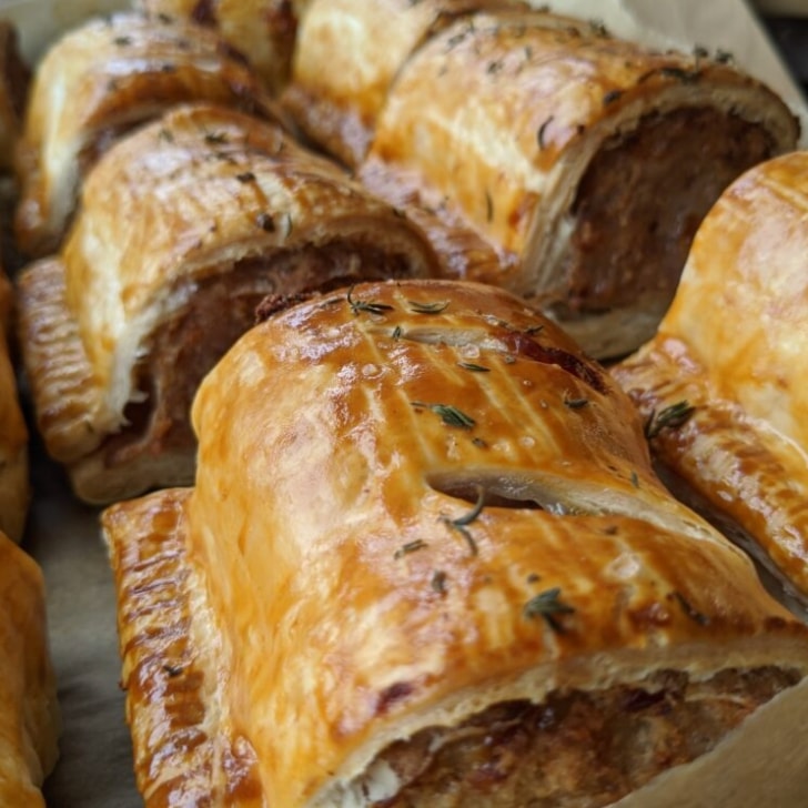 TrulyScrummyLS's tweet photo. @BritishBakeOff we couldn't resist sharing our sausage rolls with you! #GBBO https://t.co/FA8gDtPWNR