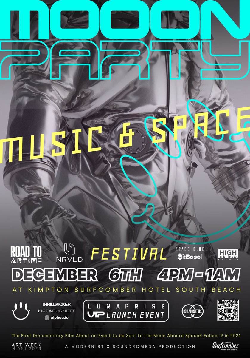 Things are taking off and Mooon.party is coming up quickly. Save the date Dec. 6th and grab your tickets at:

link.dice.fm/MOOONPARTY1

Use code 10OFFMOOON for a discount!
