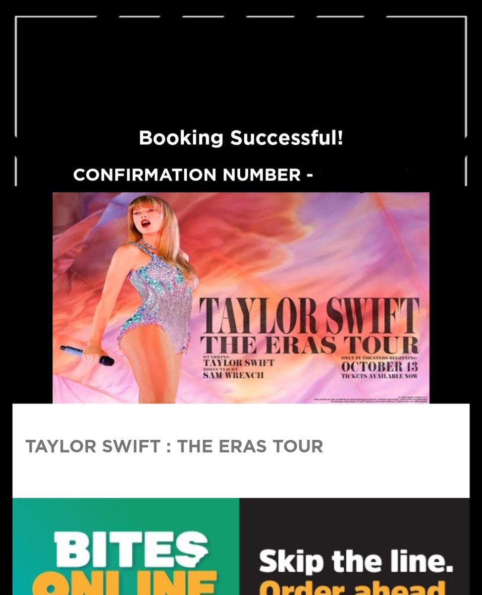 xBugZxo's tweet photo. Just got tickets to take my daughter to see Taylor Swift in theaters tomorrow... 🫡😂 #bugZnB  #1989TaylorsVersion https://t.co/ELheSq3yIG