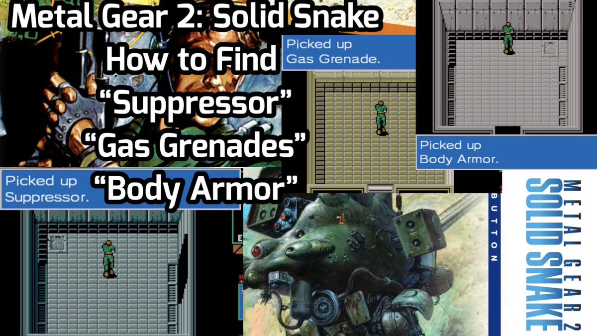 BIGBOSSSNAKETV's tweet photo. Three most important Items to find in Metal Gear 2: Solid Snake #METALGEARSOLIDMasterCollectionVersion #MetalGear2SolidSnake #SolidSnake #MGS #gaming
https://t.co/GzNJbN4St4 https://t.co/smpBHFLMQY