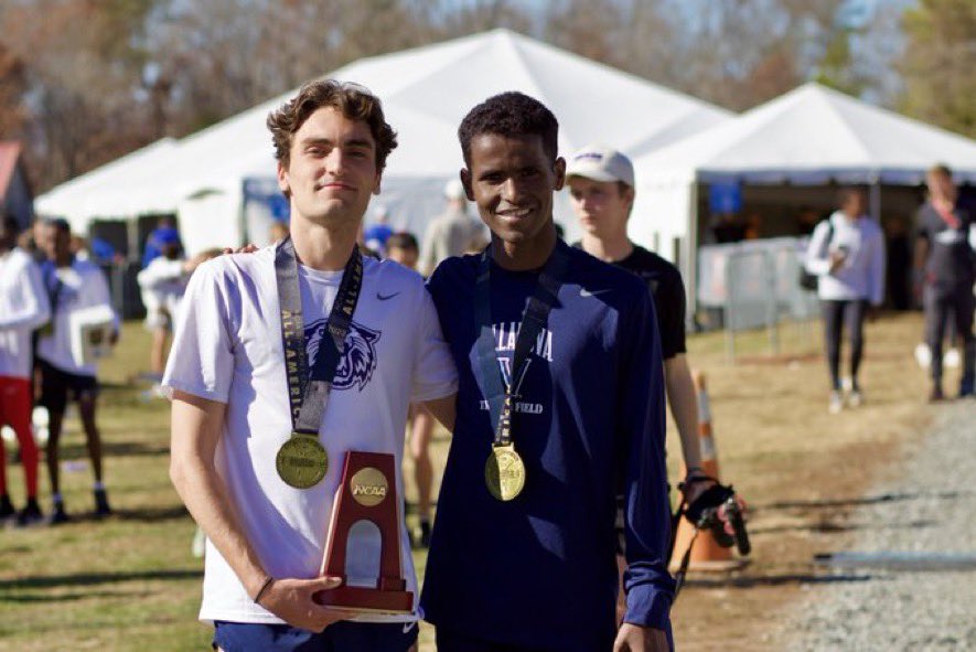 All Americans!!!🇺🇸 Congrats to Liam and Haftu on this incredible honor at the NCAA national championships. Inspiring competitors and performances 🔵⚪️@NovaTrackXC
