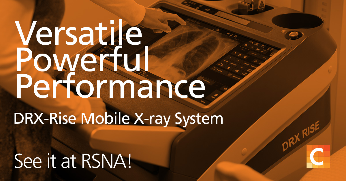 Carestream's tweet photo. The new DRX-Rise has the power to go anywhere mobile imaging is needed—and with in-bin charging and long-lasting battery life, the system and detectors are always ready when you are!
See it at RSNA!
https://t.co/RbtDiIdblZ
#Carestream #RSNA2023 #mobileimaging #bedsideimaging https://t.co/qXSKLb6q0h