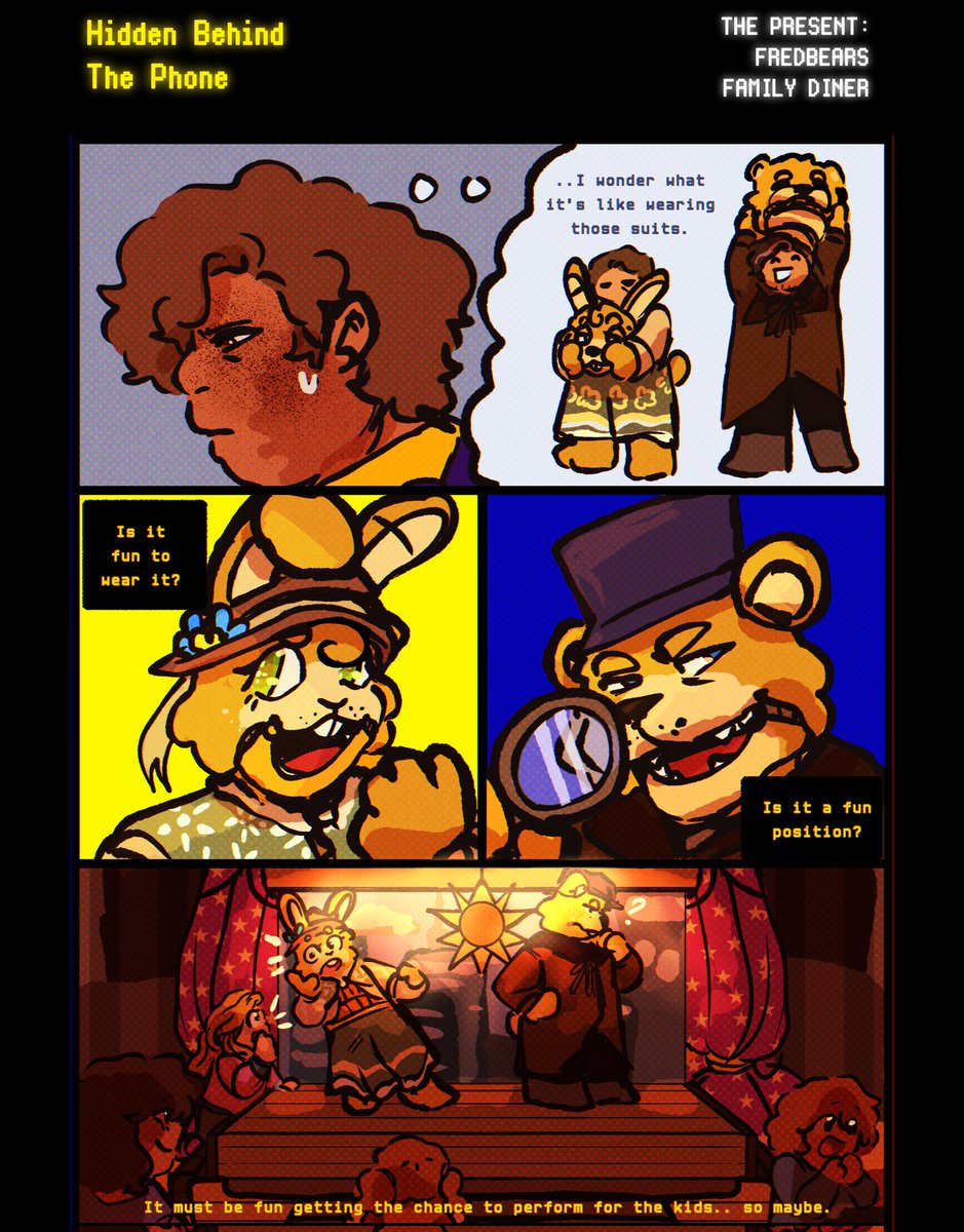 hbtpcomic's tweet photo. The Present || June 3, 1982 #FNAF #fivenightsatfreddys #hbtp #hiddenbehindthephone #fnafcomic https://t.co/WlcsBfymt6
