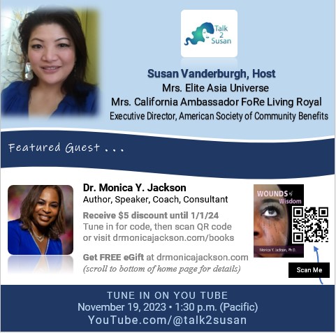 Join me tomorrow at 1:30 p.m. (Pacific) on Talk2Susan, hosted by Susan Vanderburgh. Receive discount codes and hear about what's up and coming! Tune in at: youtube.com/@talk2susan